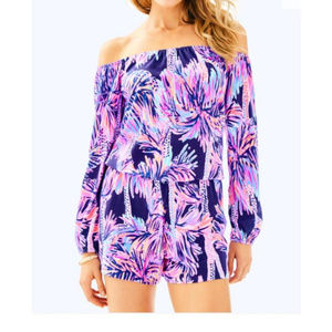 Lilly Pulitzer Off The Shoulder Romper/Jumpsuit